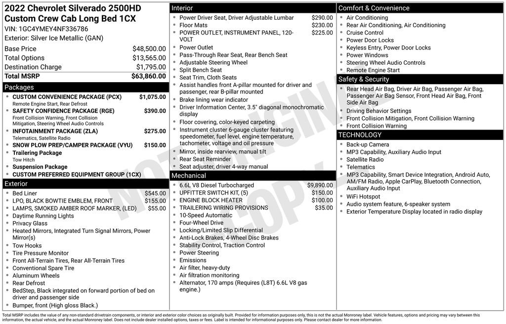 chevrolet silverado 2500hd 2022 1GC4YMEY4NF336786 image chevrolet silverado 2500hd 2022 1GC4YMEY4NF336786 image